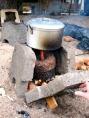 Briquette in Mdula stove